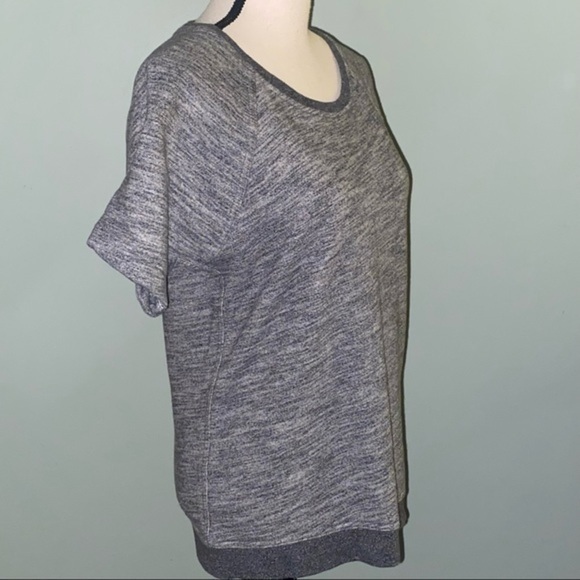 EVERLANE heather grey crew neck short sleeve sweatshirt. Size XS. EUC - Picture 2 of 8